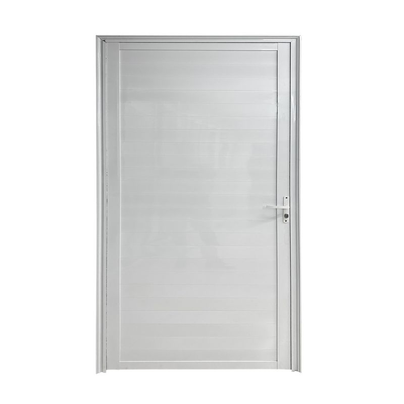 Porta-Laminada-Fechada-Aluminio-Branco-Direito-210x80cm