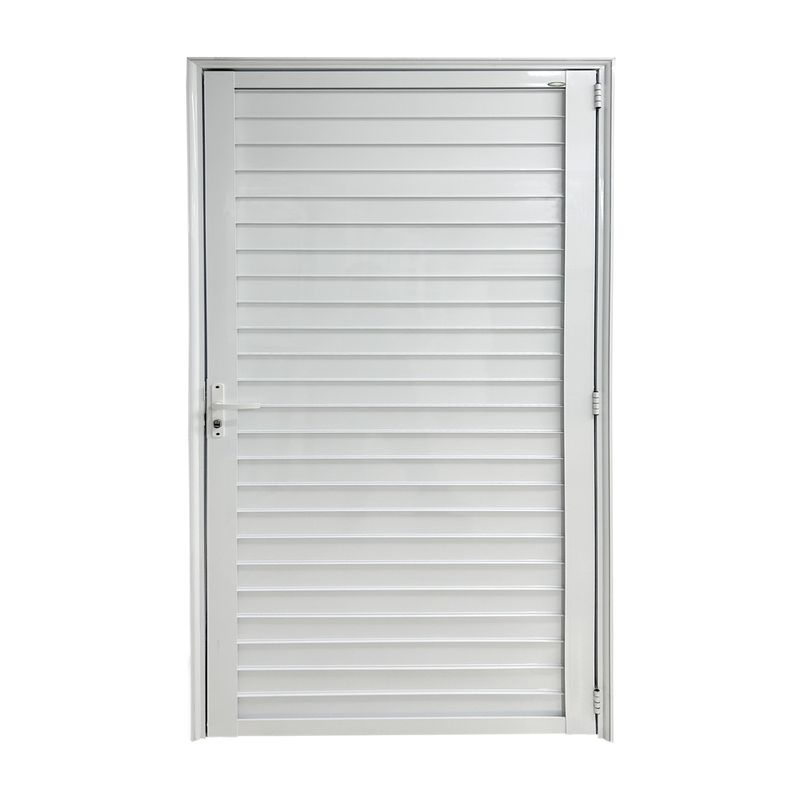 Porta-Laminada-Fechada-Aluminio-Branco-Direito-210x80cm
