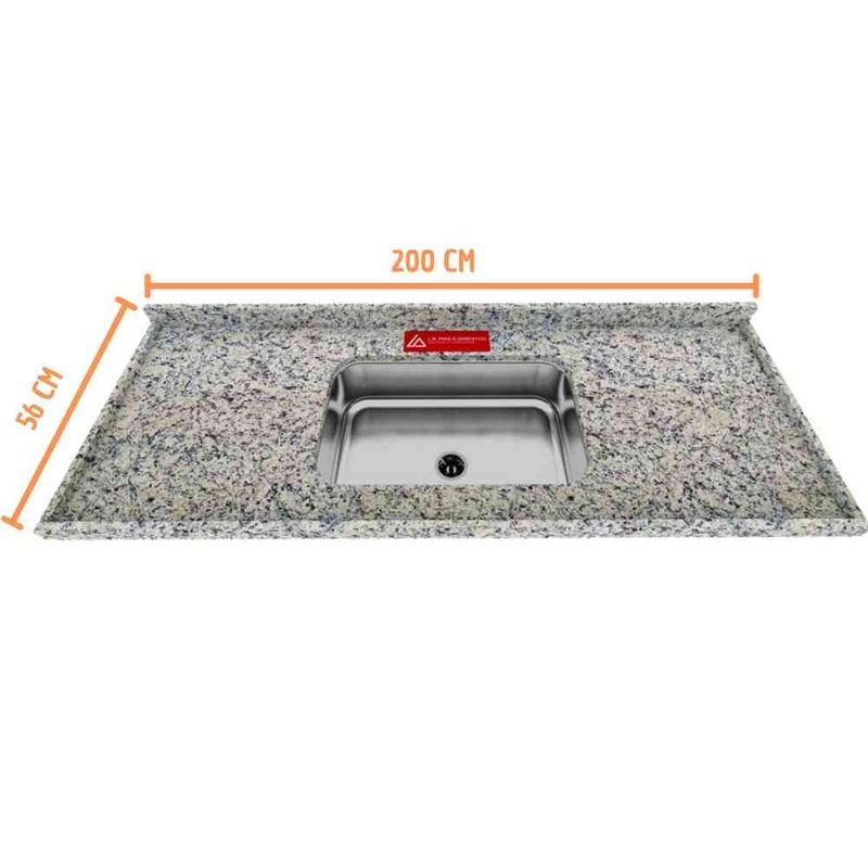 Pia-para-Cozinha-Granito-200x56cm-Bege-Arabesco-com-Cuba-Central-11cm