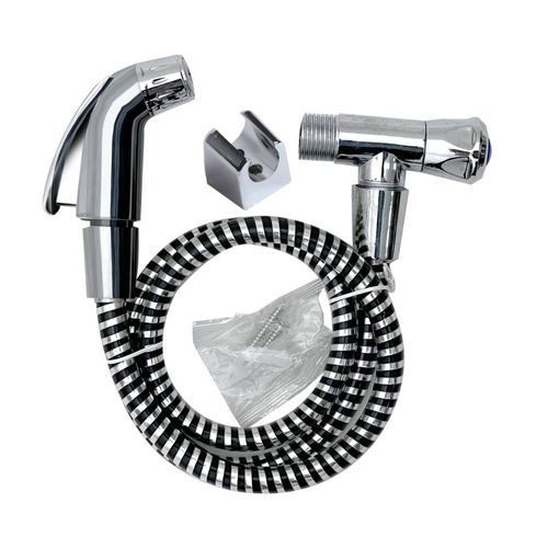 Ducha Higiênica Plástica Cromada com Registro Cromado 1/4V Eco Civitt