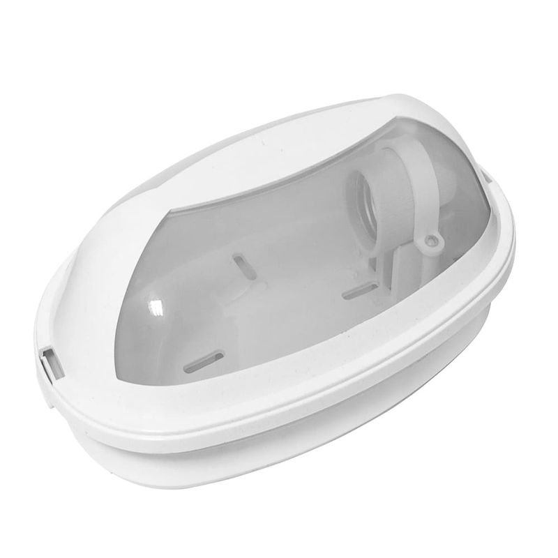 Tartaruga-em-Termoplastico-Branca-sem-Grade-IP44-para-1-Lampada-E27