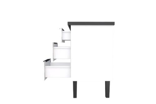 Gabinete para Cozinha Jupiter 145x85x50cm Aço Branco