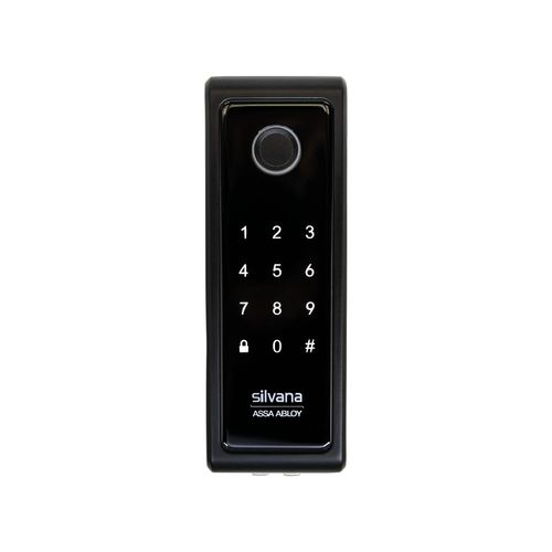 Fechadura Digital de Sobrepor com Biometria Silvana SDD220 Preto