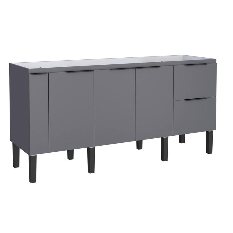 Gabinete-para-Cozinha-Cisne-175x515x86cm-MDP-MDF-Cinza