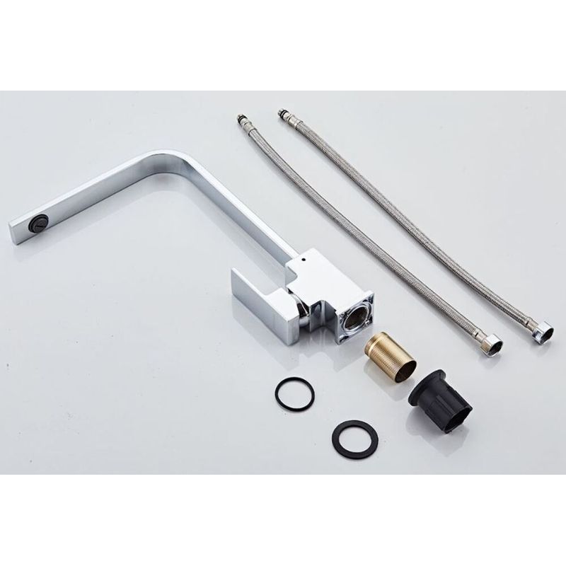 Monocomando-para-Cozinha-Mesa-Bica-Alta-Cromado-Luxo-Quadrado-36cm