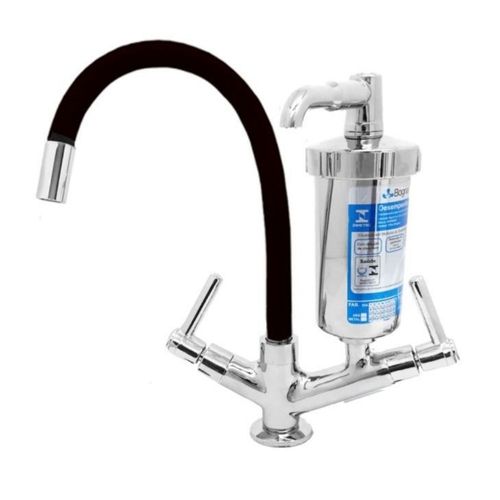 Torneira Filtro de Mesa Flexível Bica Móvel Preta Bognar