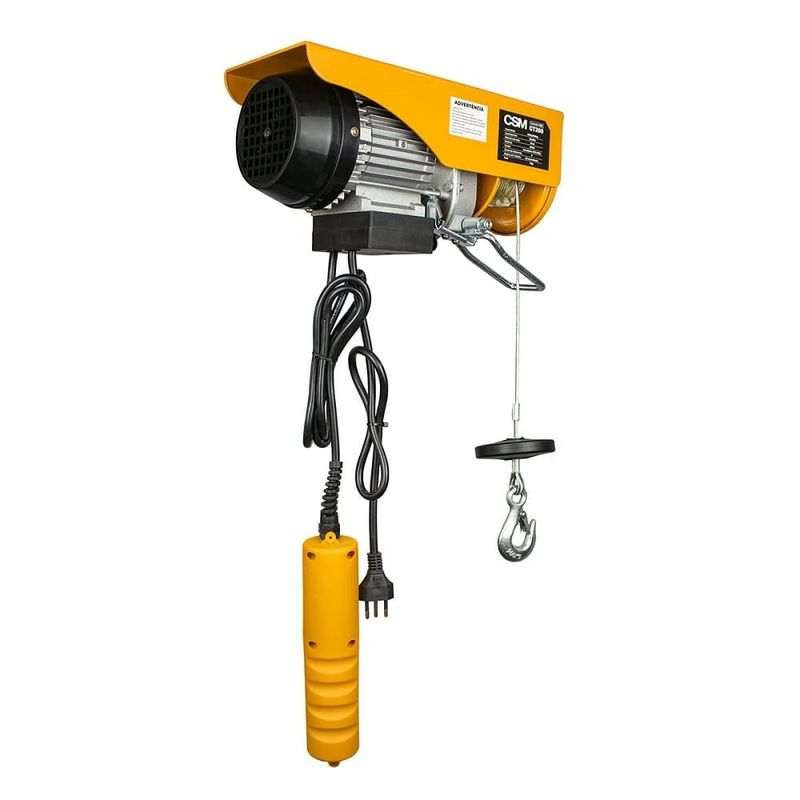 Guincho-Eletrico-100-200kg-550W-12m-Cabo-de-Aco-TEC-GT100-200-127V-CSM