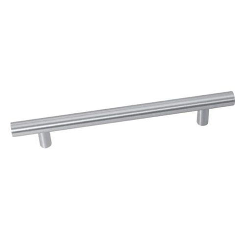 Puxador Tubular sem Friso 192mm Alumínio Acetinado