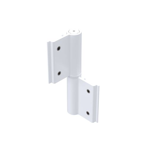 Dobradiça 02 Abas 10,3x6,7cm até 30Kg 03 Peças Alumínio Branco