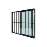 Janela-de-Correr-2-Folhas-com-Grade-Aluminio-Preto-100x150cm