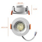 Spot-Led-Easy-Decor-Embutir-Redondo-Branco-3W-270-Lumens-Luz-Branca
