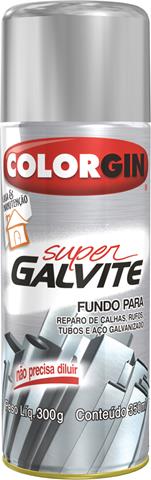 Tinta Spray Super Galvite Branco 350ml Colorgin