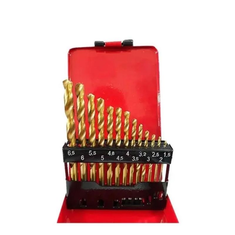 Jogo-de-Brocas-Aco-15-a-65mm-com-Caixa-Plastica-13-Pecas