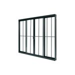 Janela-de-Correr-4-Folhas-com-Grade-Aluminio-Preto-100x200cm
