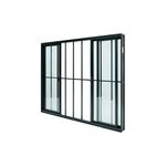 Janela-de-Correr-4-Folhas-com-Grade-Aluminio-Preto-100x200cm