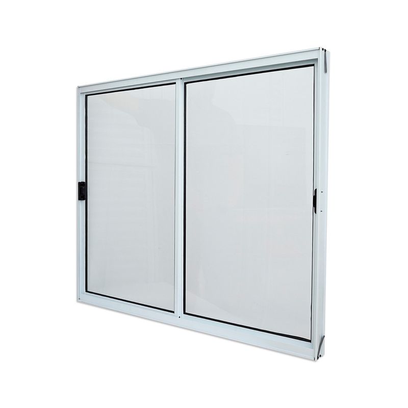 Janela-de-Correr-2-Folhas-sem-Grade-Aluminio-Branco-100x100cm