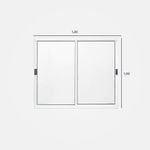 Janela-de-Correr-2-Folhas-sem-Grade-Aluminio-Branco-100x120cm
