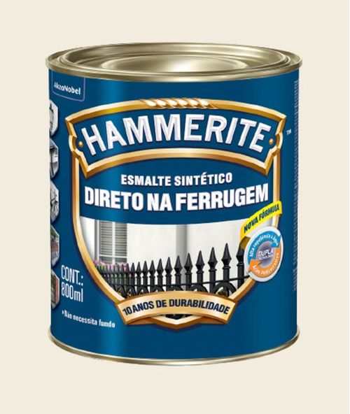 Esmalte Premium Sintético Brilhante Hammerite Branco 0,8L Coral