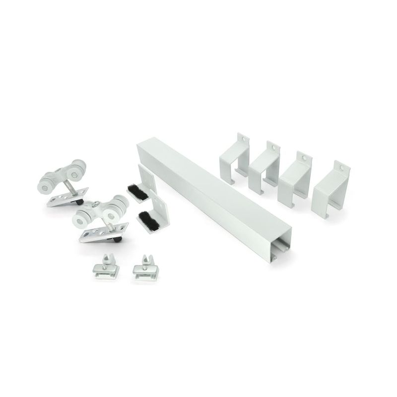 Kit-para-Porta-de-Correr-Concavo-04-Rodizios-2m-60kg-Aluminio-Branco