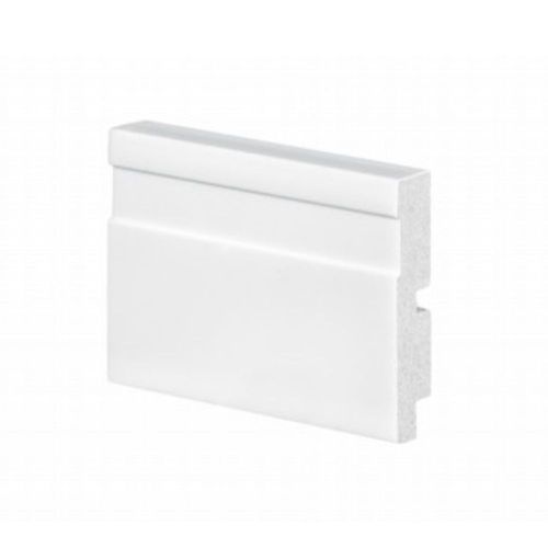 Rodapé Poliestireno P.U Branco Frisado 7x1,5x240cm
