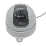 Camera-Falsa-Led-Mini-Dome-3-Polegadas-Branca-Bivolt