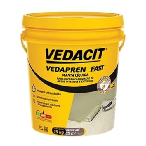 Manta Líquida Acrílica Impermeabilizante VedaprenF Branca 15Kg Vedacit