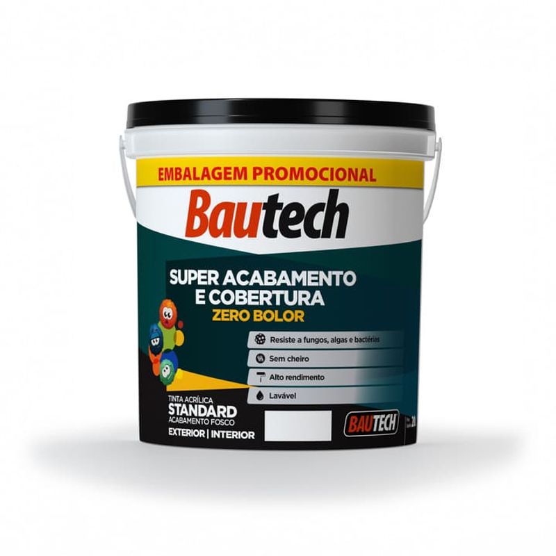 Tinta-Standard-Acrilica-Fosco-Zero-Bolor-Branco-20L-Bautech