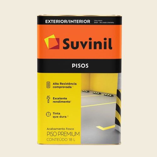 Tinta Premium Acrílica Fosco Piso Branco 18L Suvinil