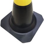 Cone-de-Sinalizacao-Fit-75cm-Polipropileno-Preto-e-Amarelo