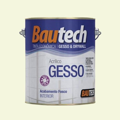Tinta Econômica Acrílica Fosco Gesso & Drywall Branco 3,6L Bautech