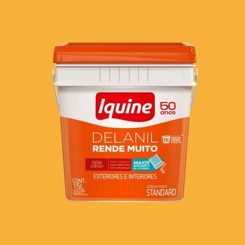 Tinta Standard Acrílica Fosco Delanil Cajú 15L Iquine