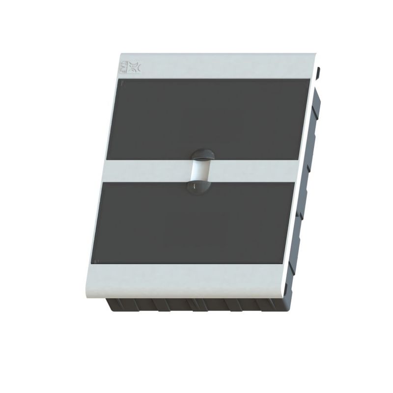 Quadro-PVC-Disjuntor-Embutir-sem-Barramento-para-16-Disjuntores-Fume