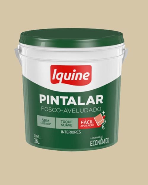 Tinta Econômica Acrílica Fosco Pintalar Areia 3,6L Iquine