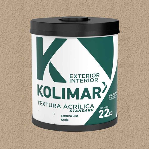 Textura Acrílica Lisa Areia 22Kg Kolimar