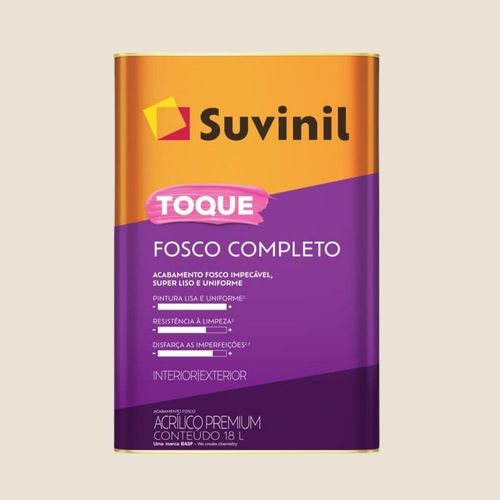 Tinta Premium Acrílica Toque Fosco Completo Algodão Egípc 18L Suvinil