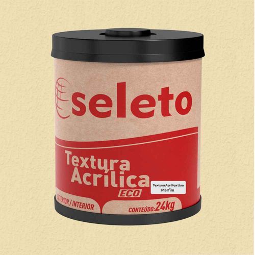 Textura Acrílica Lisa Marfim 24Kg Seleto