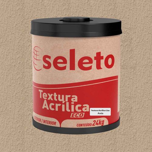 Textura Acrílica Lisa Areia 24Kg Seleto