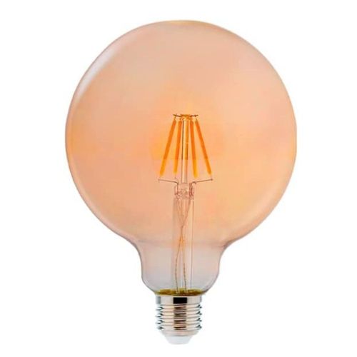 Lâmpada de LED Retrô Bulbo G125 4W E27 360 Lúmens Luz Âmbar