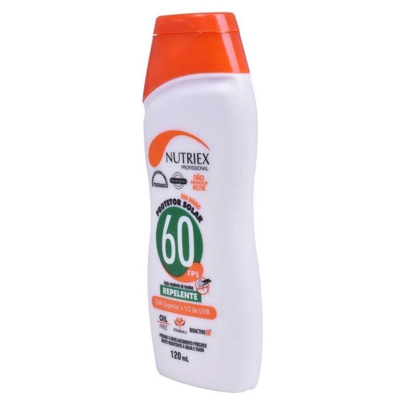Protetor-Solar-com-Repelente-FPS-60-120ml-Nutriex-Profissional