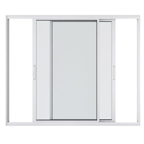 Janela de Correr 2 Folhas sem Grade Alumínio Branco 100x120cm