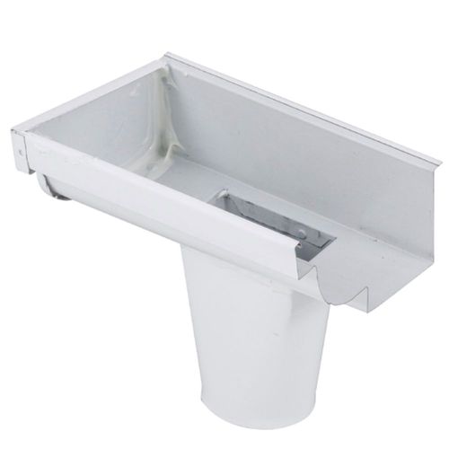 Terminal Bocal Moldura Esquerdo Aço Corte 28 3" Branco Calhaforte