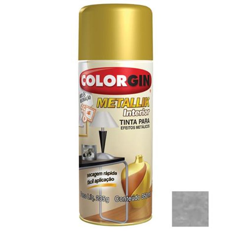 Tinta-Spray-Metallik-Cromado-350ml-Colorgin