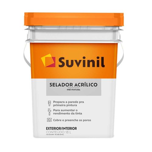 Selador Acrílico Branco Balde 18L Suvinil