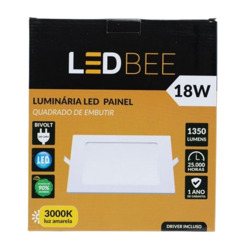 Painel-de-LED-Embutir-Slim-18W-22x22cm-1350-Lumens-Luz-Amarela