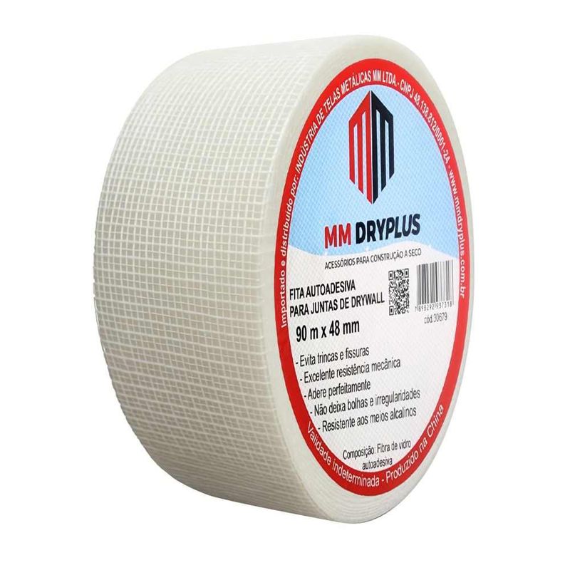 Fita-Telada-Adesiva-Fibra-Vidro-Branco-48mm-90m-MM-Dryplus