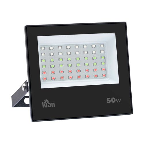 Refletor de LED 50W IP65 com Controle Remoto RGB Kian