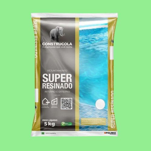Rejunte Super Resinado Verde Claro 5kg Construcola