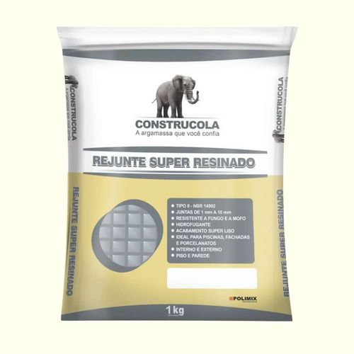 Rejunte Super Resinado Palha 1kg Construcola