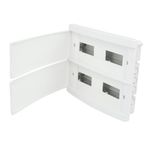 Quadro-PVC-Disjuntor-Embutir-sem-Barramento-para-32-Disj-Slim-Branco