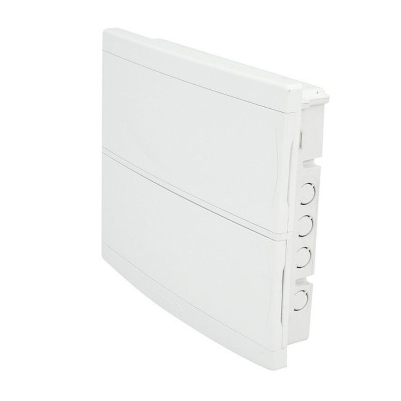 Quadro-PVC-Disjuntor-Embutir-sem-Barramento-para-32-Disj-Slim-Branco